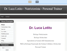 Tablet Screenshot of lucalotitonutrizionista.com